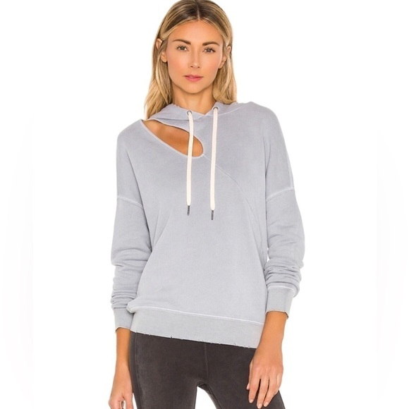 n:Philanthropy Fran Hooded Sweatshirt Gray XS - Picture 1 of 13